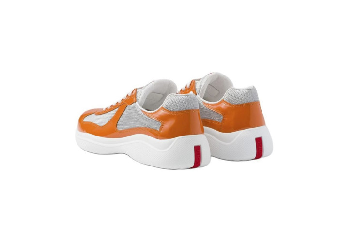 [50% Off]1:1 quality version Pr@da America's Cup Pr@dar@daumpkin and Silver 4E3400 ASZ FOOKG