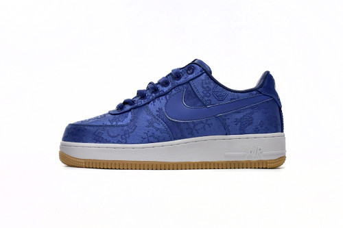 N  Air Force 1 Low CLOT Blue Silk CJ5290-400