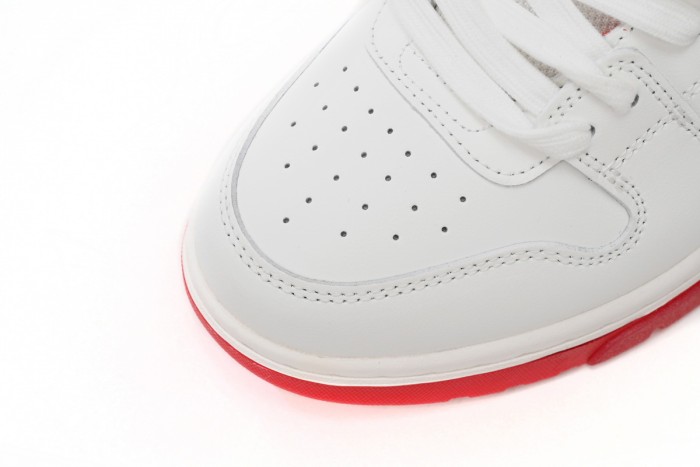 OW Out Of Office  OOO  Low Tops White Red OMIA189F22LEA0010125