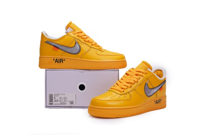 N  Air Force 1 Low OW University Gold Metallic Silver DD1876-700