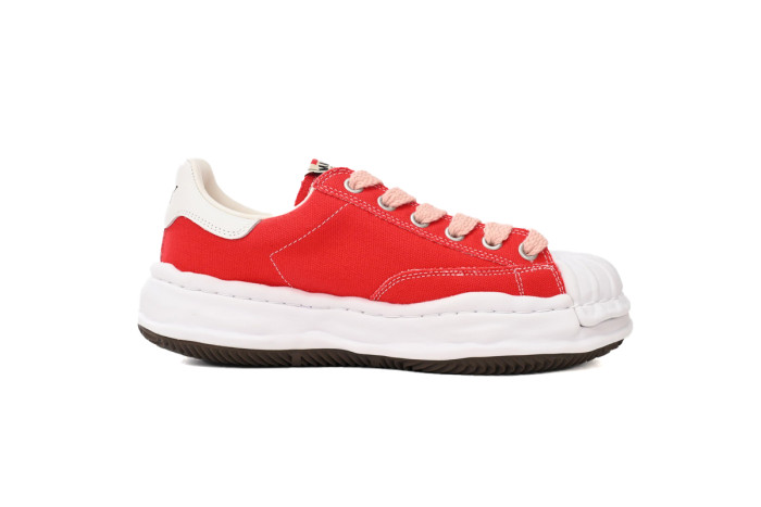 1:1 quality version Maison Mih@r@ Blakey OG Sole Canvas Low Red A08FW735 NO.766