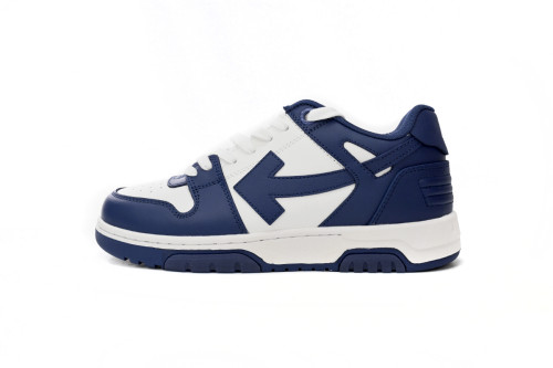 OW Out Of Office "OOO" Low Tops Dark Blue White OMIA189S22LEA0010142