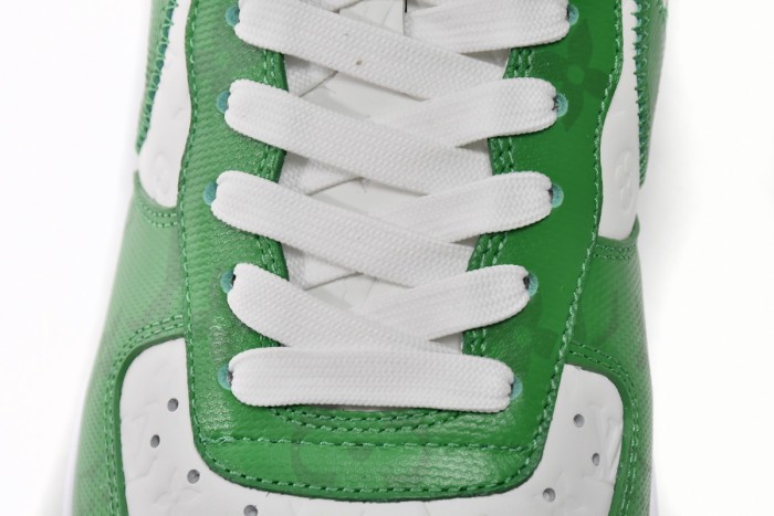 L  x N  Air Force 1 Low By Virgil Abloh White Green
