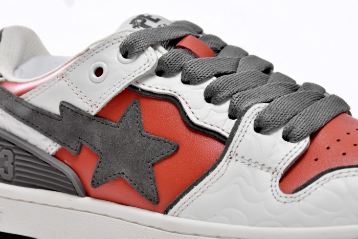 B@P B Sk8 Sta Low White Red 1G70-109-0020