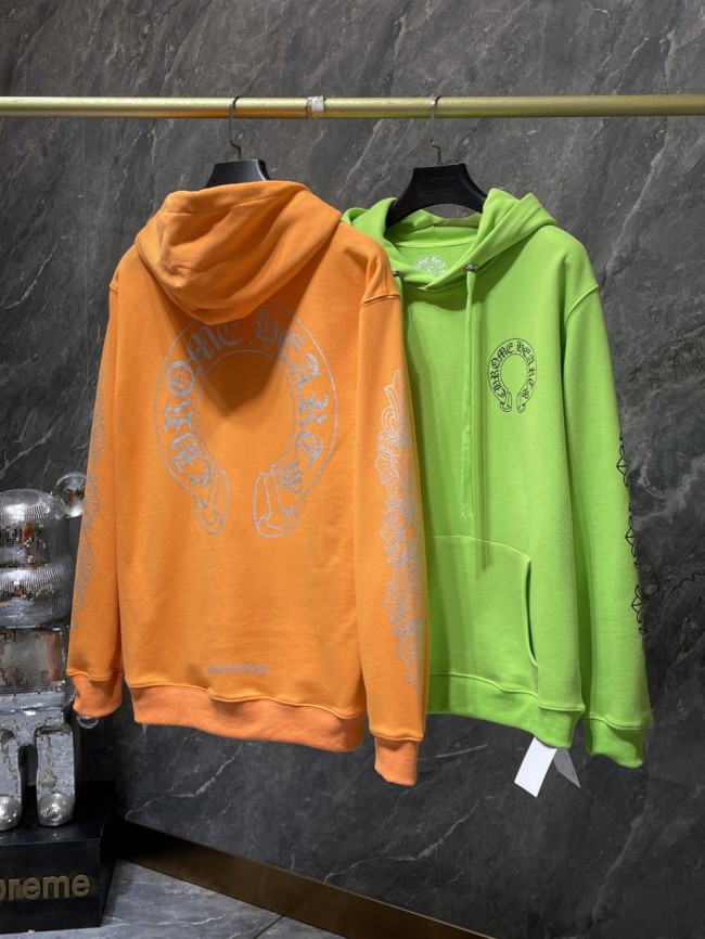  Front and Back Horseshoe Flower Arm Print Hoodie 2 colors