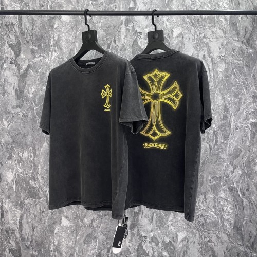 Back large cross print vintage washed version Tee 2 colors