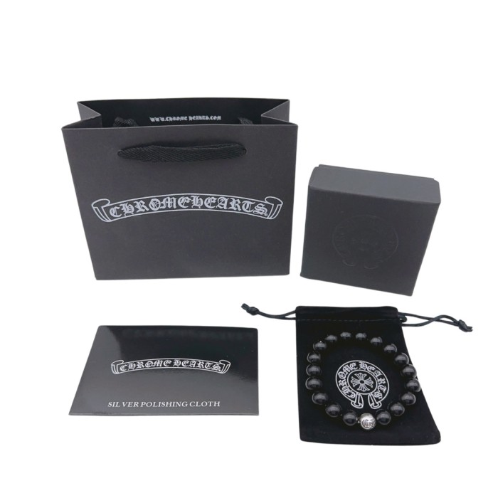 Obsidian Turquoise Cross Beaded Bracelet 8 colors