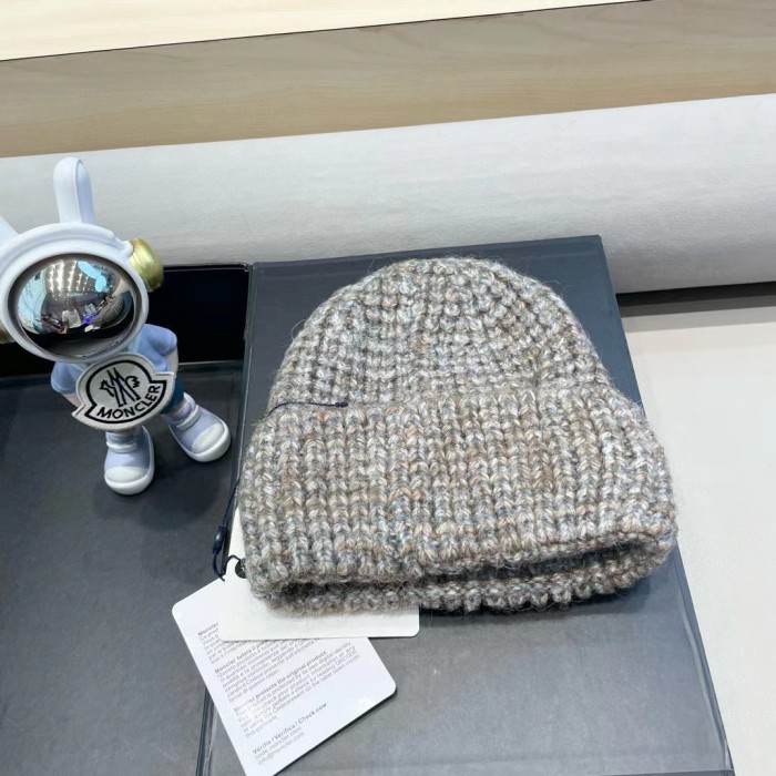 1:1 quality version Thick knit cold beanie 3 colors