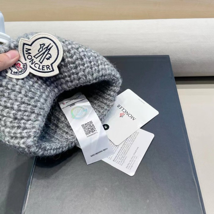 1:1 quality version Thick knit cold beanie 3 colors