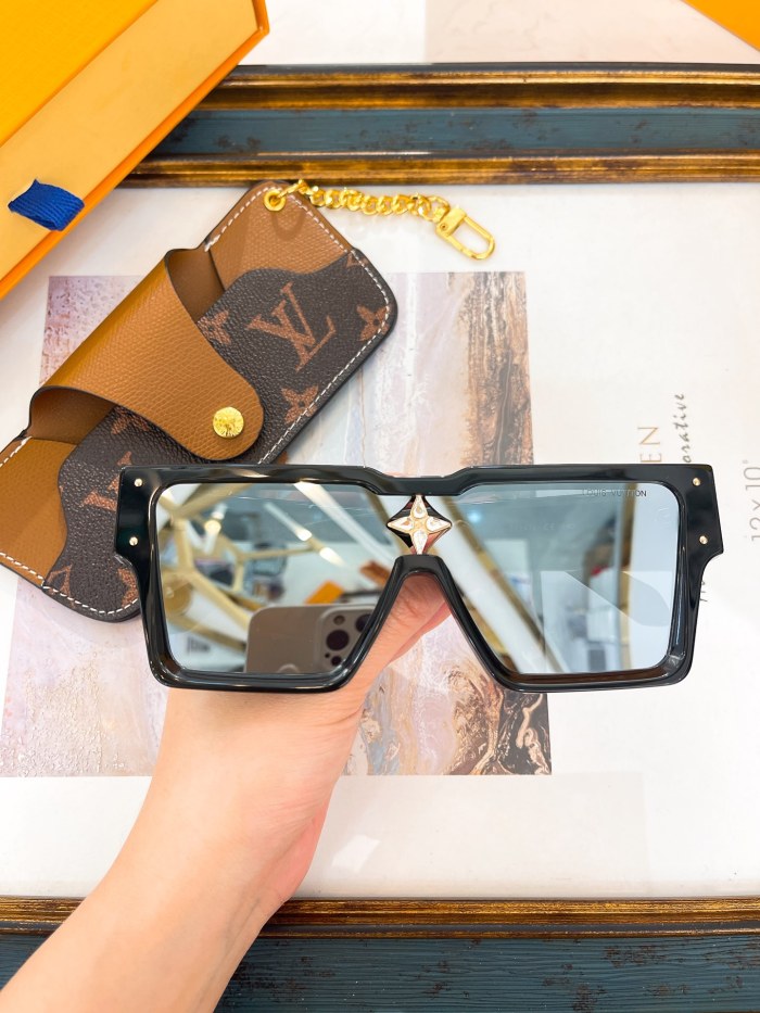 1:1 quality version Diamonds Large Square Frame Sun Protection Glasses 7 colors