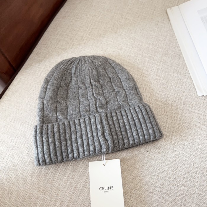 1:1 quality version Small Label Embroidered Knit Wool Cold beanie 4 colors