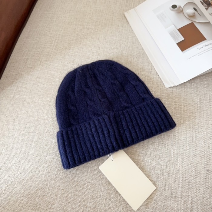 1:1 quality version Small Label Embroidered Knit Wool Cold beanie 4 colors