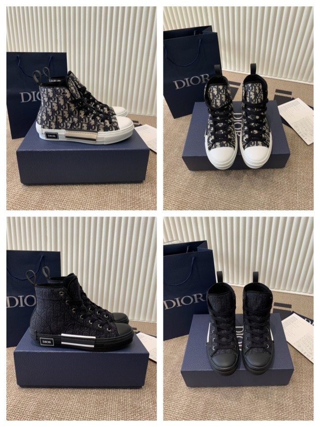 1:1 quality version B23 Classic Oblique Printed High-Top Sneakers 2 colors