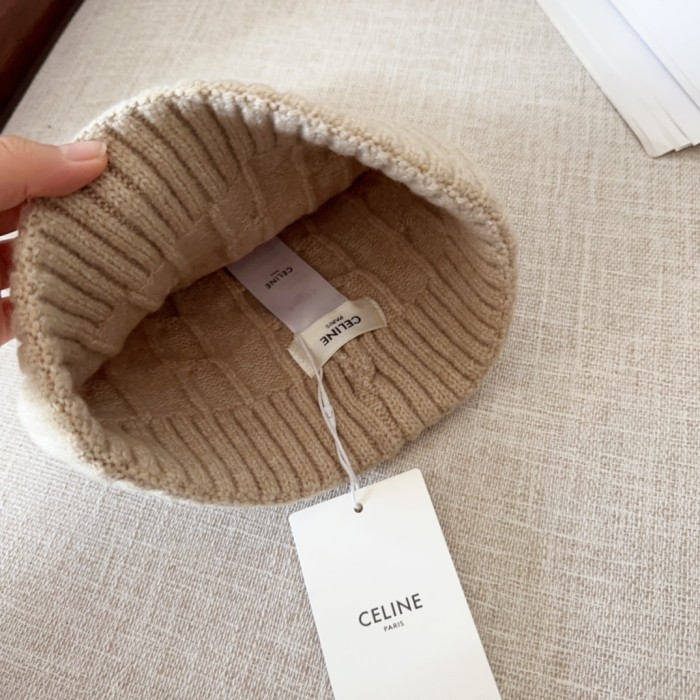 1:1 quality version Small Label Embroidered Knit Wool Cold beanie 4 colors