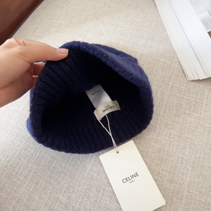 1:1 quality version Small Label Embroidered Knit Wool Cold beanie 4 colors