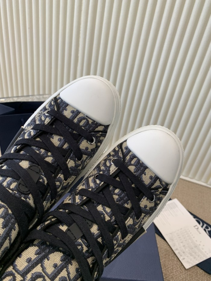 1:1 quality version B23 Classic Oblique Printed High-Top Sneakers 2 colors