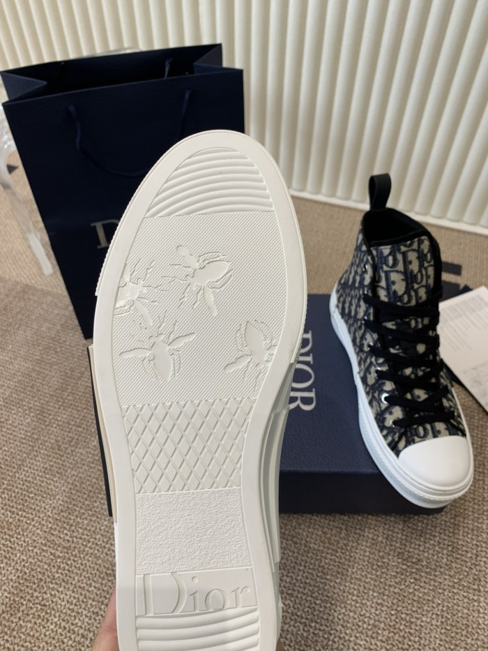 1:1 quality version B23 Classic Oblique Printed High-Top Sneakers 2 colors