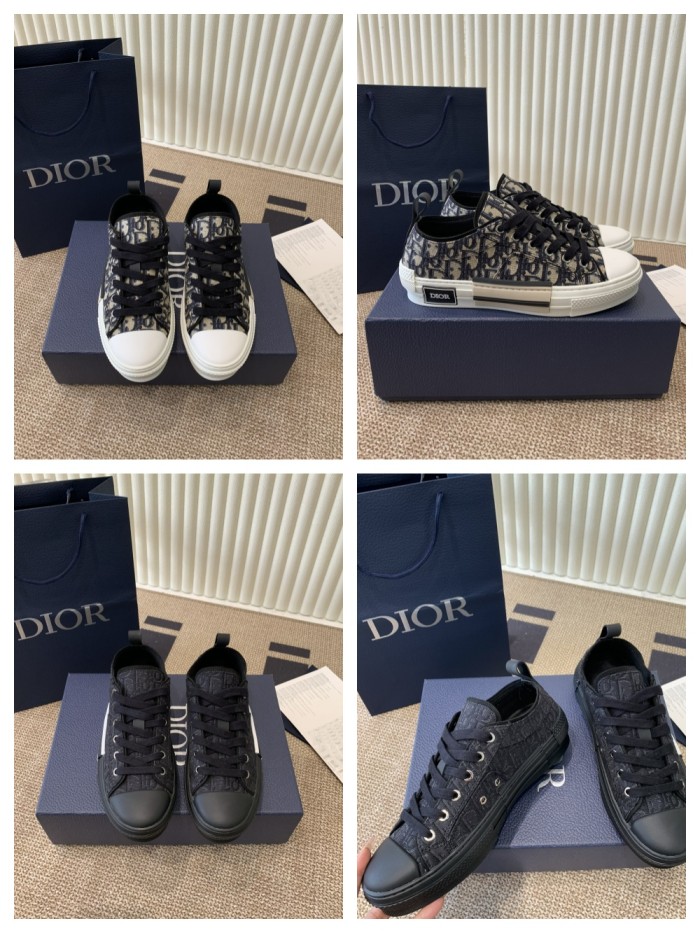 1:1 quality version B23 Classic Oblique Print Low Top Board Shoes 2 colors