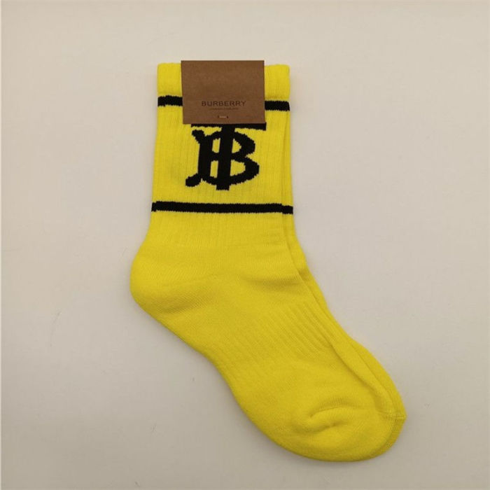 Alphabet Jacquard Mid Calf Socks 7 colors