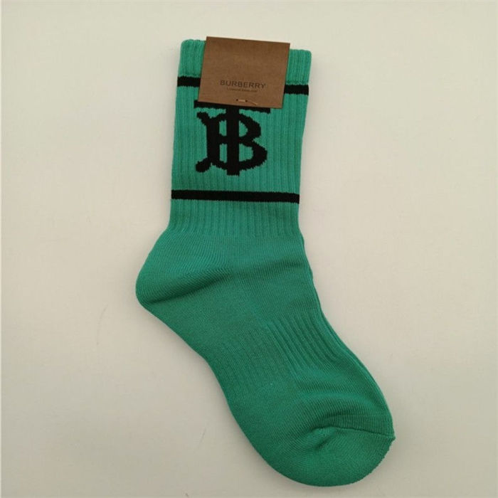 Alphabet Jacquard Mid Calf Socks 7 colors