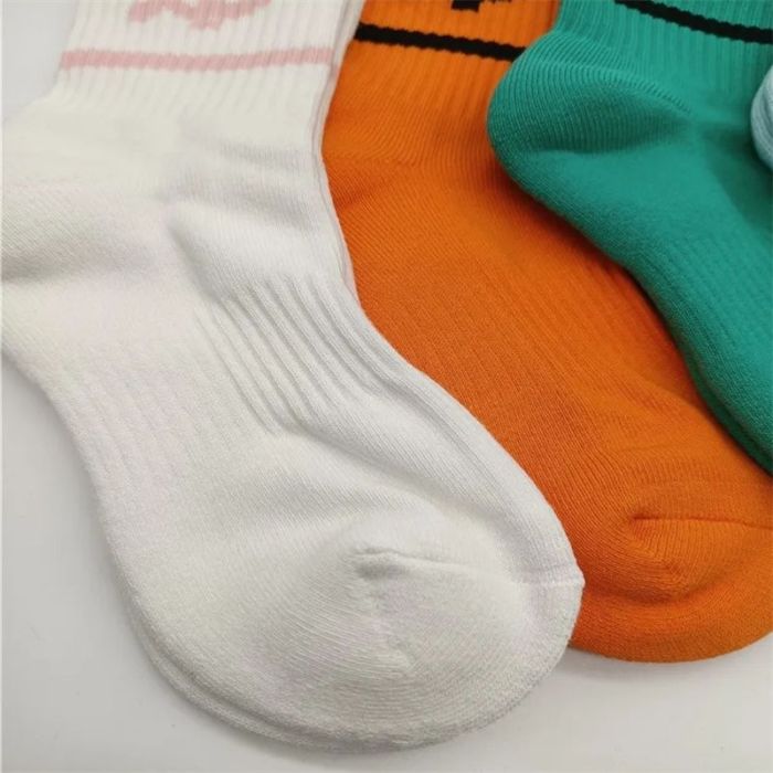 Alphabet Jacquard Mid Calf Socks 7 colors