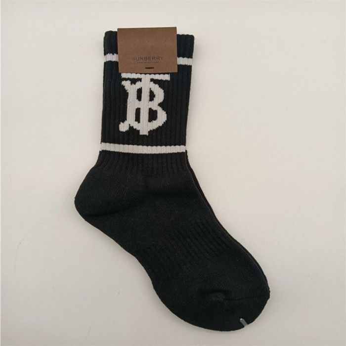 Alphabet Jacquard Mid Calf Socks 7 colors