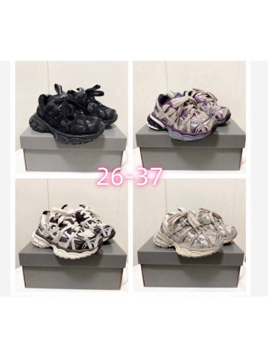 Lace-up model made old shoes for kids 4 colors