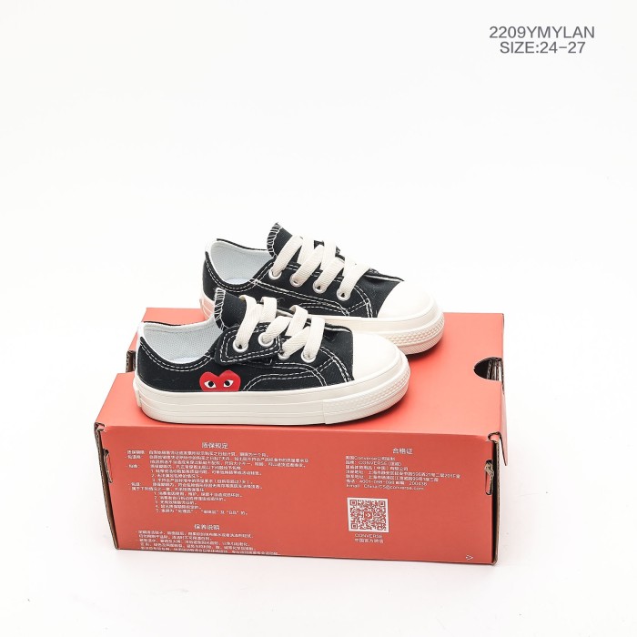 Co-branded love  velcro high/low Top board shoes for kids 4 colors