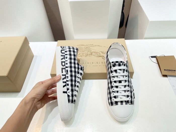 1:1 quality version Plaid canvas shoes 9 colors