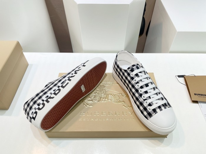1:1 quality version Plaid canvas shoes 9 colors