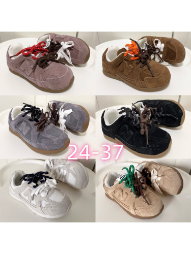 Anti-fur lace-up co-branded Sneakers for Kids 6 colors