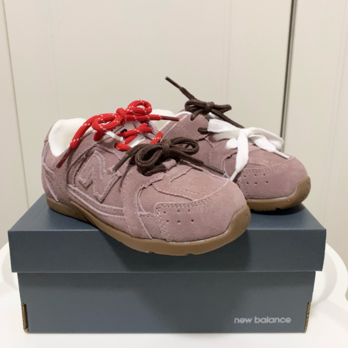 Anti-fur lace-up co-branded Sneakers for Kids 6 colors