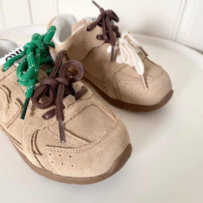 Anti-fur lace-up co-branded Sneakers for Kids 6 colors