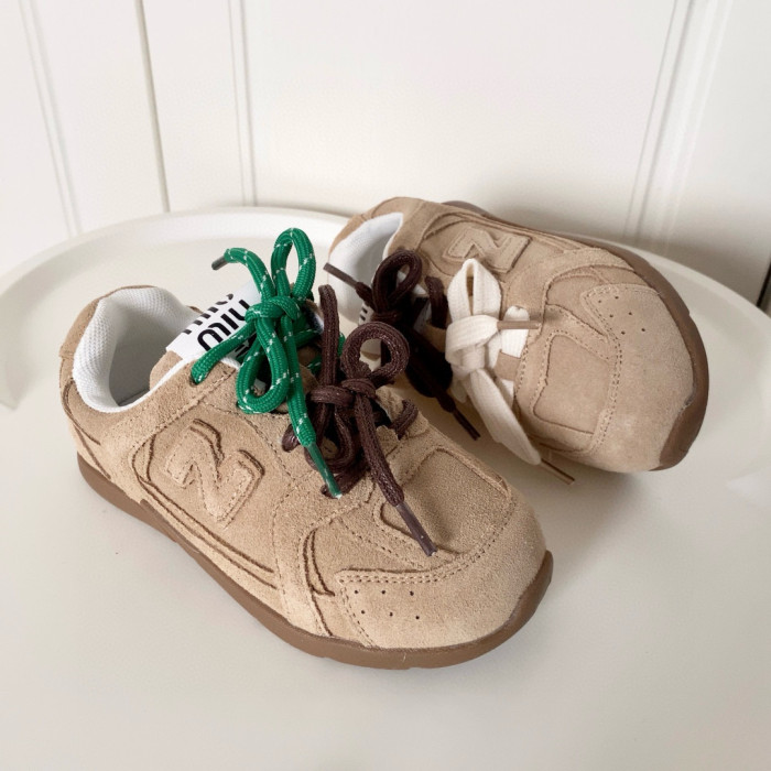 Anti-fur lace-up co-branded Sneakers for Kids 6 colors
