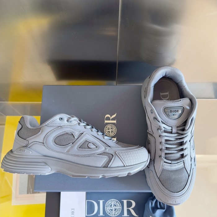 1:1 quality version  St0ne x Di0r Co-branded Compass Embroidered B30 Mesh Sneakers 6 colors