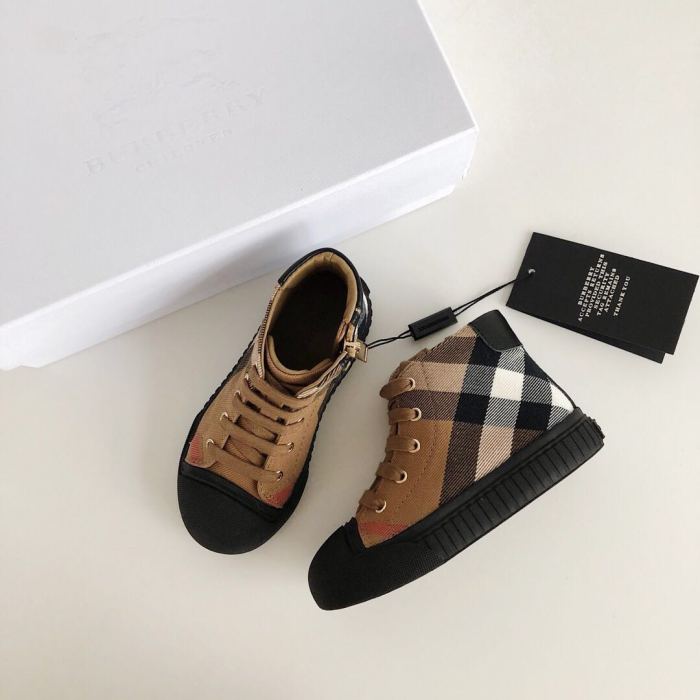 High-top side zipper Board Shoes for kids 5 colors