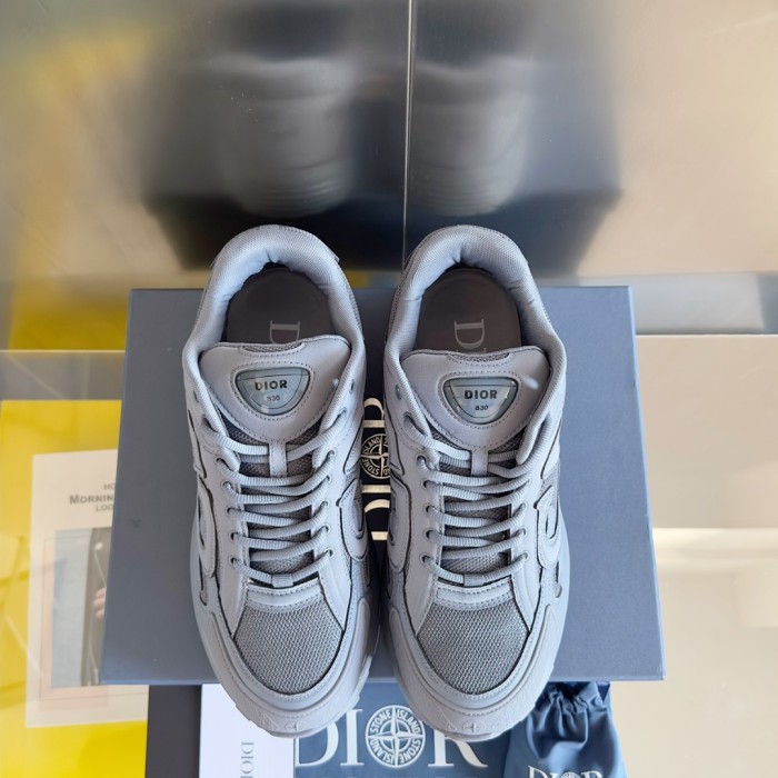 1:1 quality version  St0ne x Di0r Co-branded Compass Embroidered B30 Mesh Sneakers 6 colors