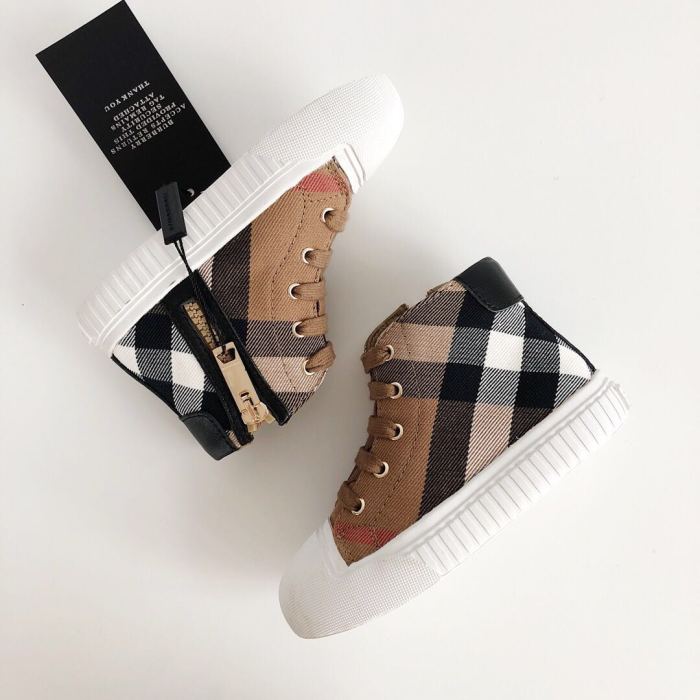 High-top side zipper Board Shoes for kids 5 colors