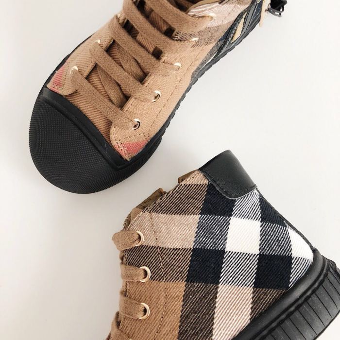 High-top side zipper Board Shoes for kids 5 colors
