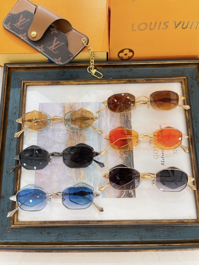 1:1 quality version Side light blocking 4 lenses metal frame glasses 6 colors