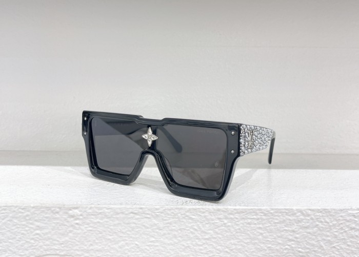 1:1 quality version Rhinestone Embellished Chunky Frame Glasses
