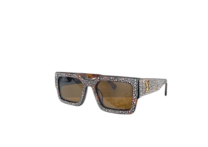 1:1 quality version Full Star Diamonds Chunky Frame Glasses 6 colors