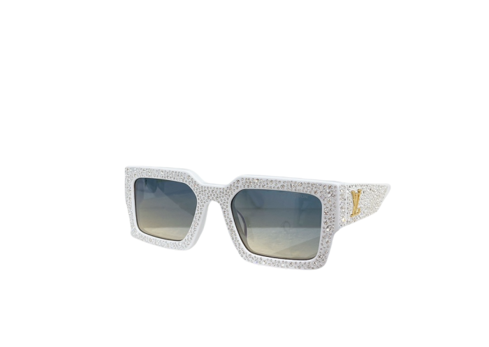 1:1 quality version Full Star Diamonds Chunky Frame Glasses 6 colors