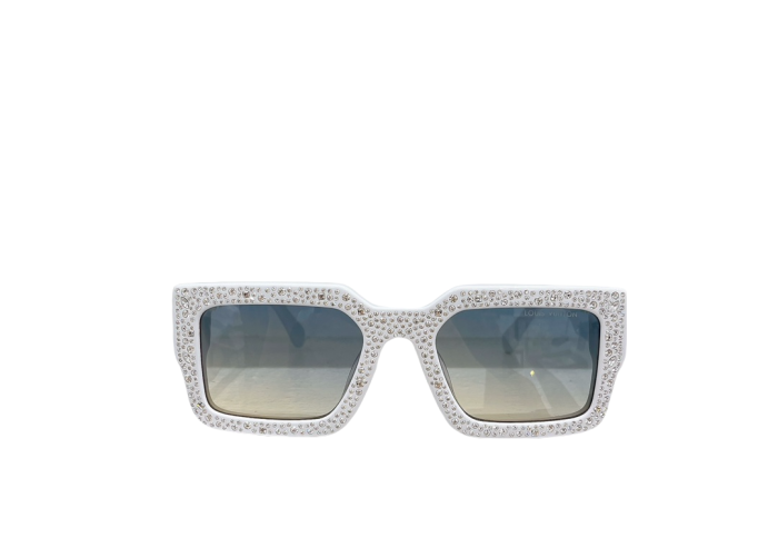 1:1 quality version Full Star Diamonds Chunky Frame Glasses 6 colors