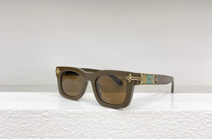 1:1 quality version Turquoise Embossed Logo Glasses 6 colors