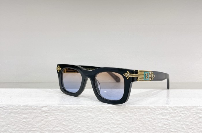 1:1 quality version Turquoise Embossed Logo Glasses 6 colors