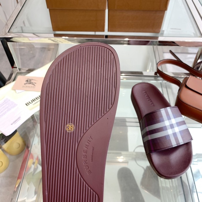 1:1 quality version Classic Check War Horse Print Slipperss 8 colors