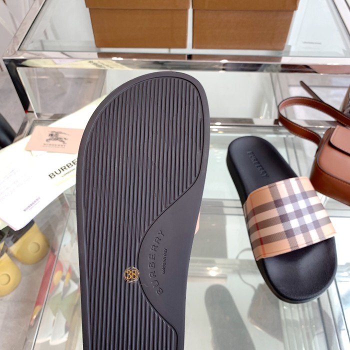 1:1 quality version Classic Check War Horse Print Slipperss 8 colors
