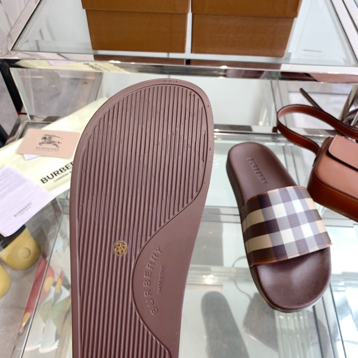 1:1 quality version Classic Check War Horse Print Slipperss 8 colors