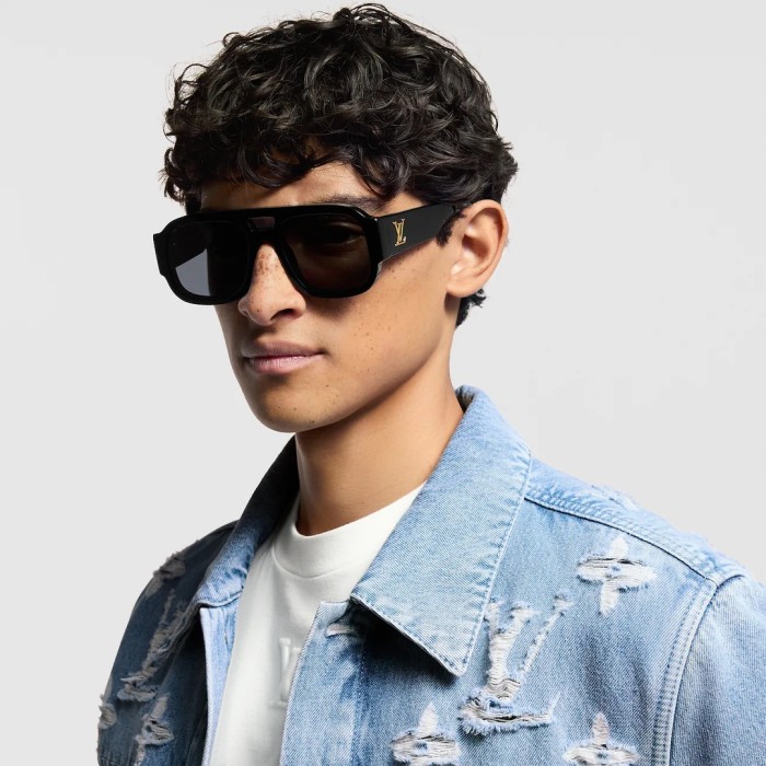 1:1 quality version Aviator Style Wide Leg Glasses 6 colors